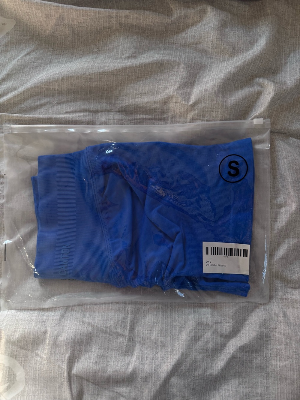 Seamless Electric Blue Active Shorts - Size S